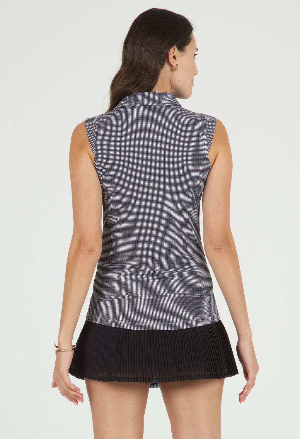 Mini Check Sleeveless Polo ¨C 14754